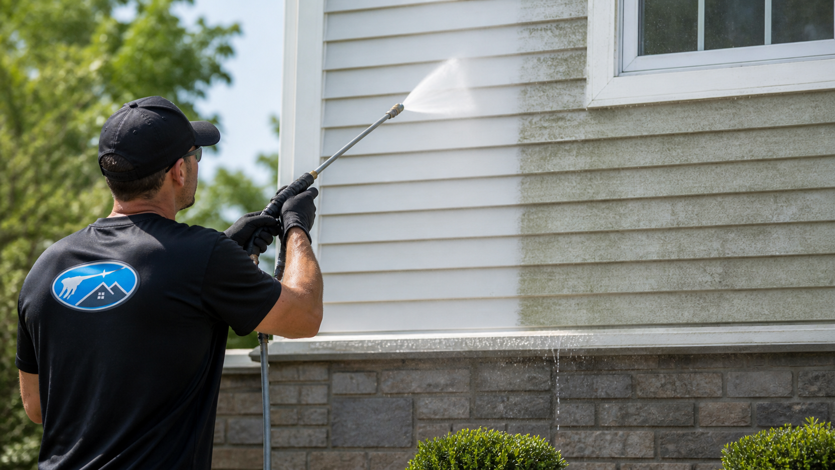 Commercial building exterior cleaning services