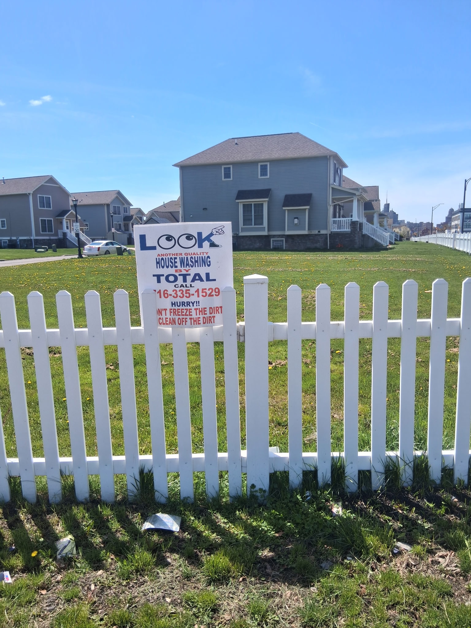 Exterior cleaning project