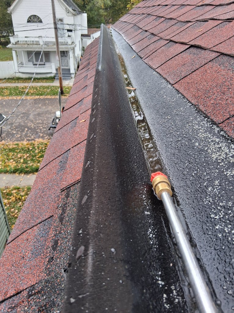 Professional exterior cleaning project